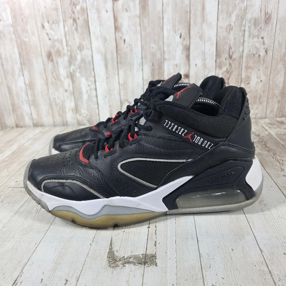 Jordan Point Lane Black University Red Mens Sneakers CZ4166-010 Size 10‎